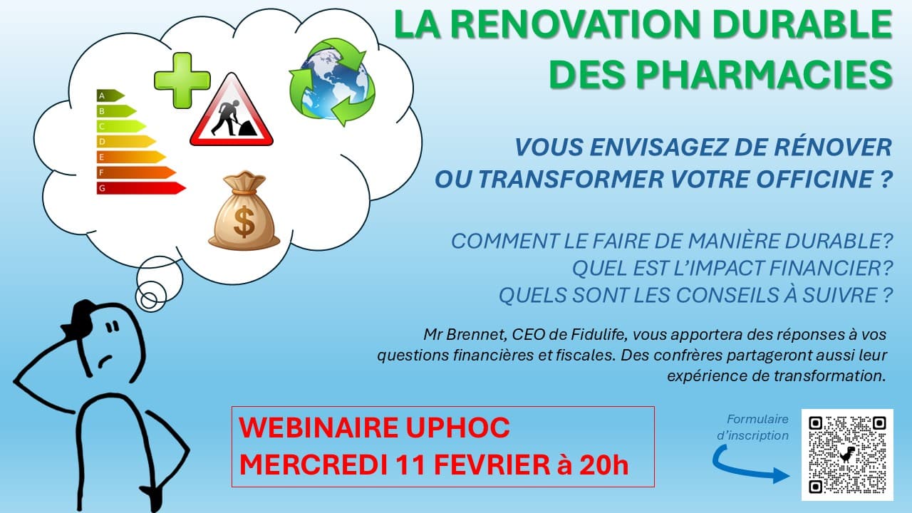 WEBINAIRE UPHOC - La rénovation durable des pharmacies
